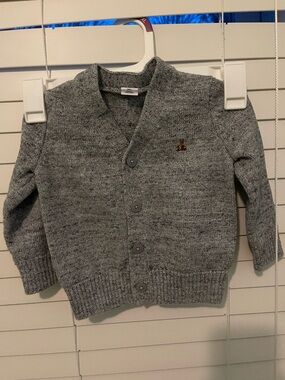 Gap Brannan Bear cardigan - grey- toddler size 18-24M